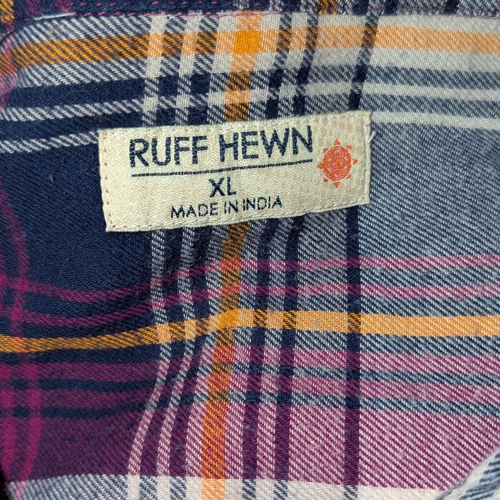 Ruff Hewn Multicolor Plaid Shirt With Ruffles - Picture 6 of 9